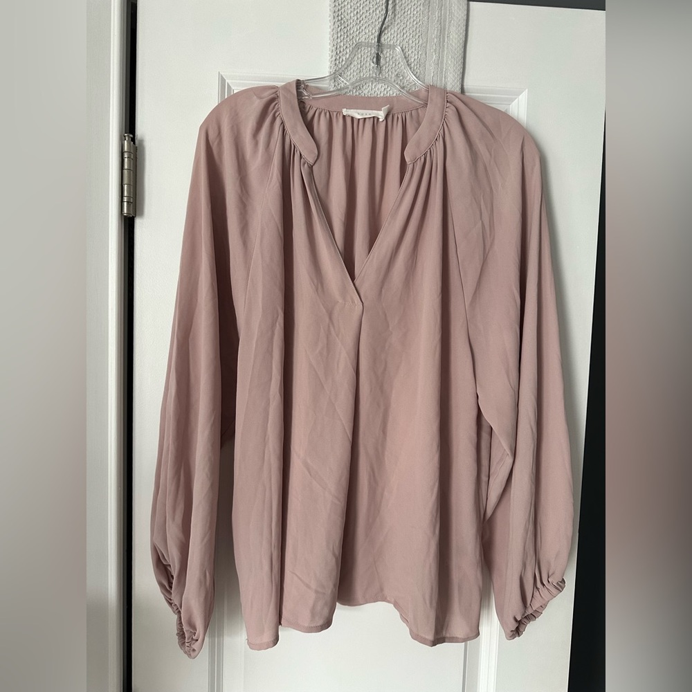 Lush large light rose blouse